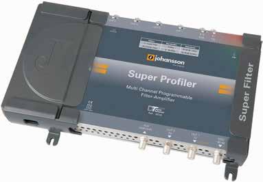 J6630 Super Profiler - Ohjelmoitava päävahvistin kahdella superselektiivisellä suotimella Super Profiler vahvistimet ovat Profiler PLUS sarjan vahvistimia, mutta kahdella superselektiivisellä yhden