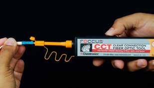 FOCCUS CCT-puhdistustyökalu CCT -puhdistustyökalu ja MX-puhdistuskynä yhdessä käytettynä tarjoavat nopean, laadukkaan ja helpon valokuidun ja liittimien