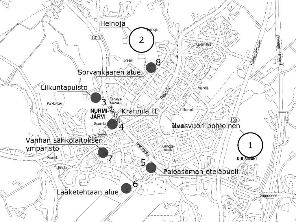 KIRKONKYLÄ Kirkonkylä on noin 7900 asukkaan taajama Hämeenlinnanväylän tuntumassa. Keskeisesti sijaitseva Kirkonkylä on kunnan vanha päätaajama ja nykyinen hallinnollinen keskus.