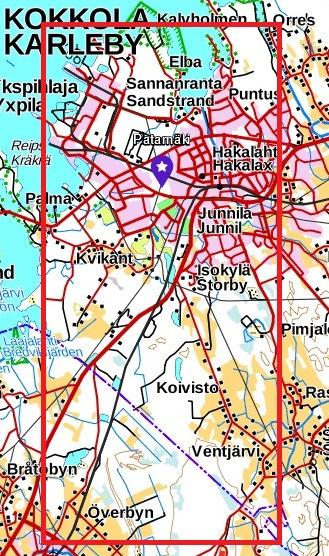 runsaasti. Huomattava osa alueesta on ojitettu. Tutkimusalueen keskiosan läpi kulkee VT8 (Okkonen ym. 2011). Kuva 2-1.