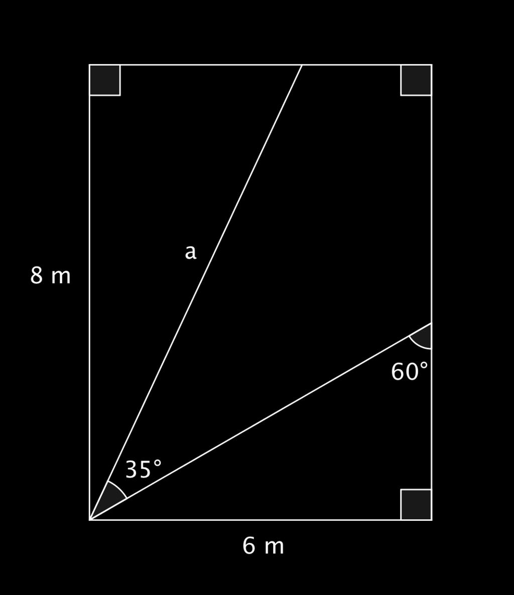 Ajokortti 1b: Geometria Harjoitustehtävä 4. Monivalitatehtävä (valitse yksi) Millä lausekkeella saadaan sivun a pituus?