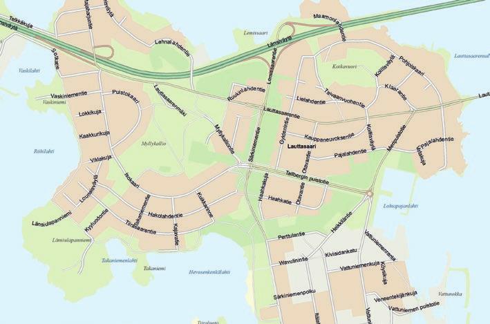 16 Karttakeskus - portaat A ja B Asunto Oy Helsingin Treffi - porras C Asunto Oy Helsingin Keula - porras D auttasaarentie äm kesk B A lk 40 ma 8 8 3 ma 13 Ras Otavantie