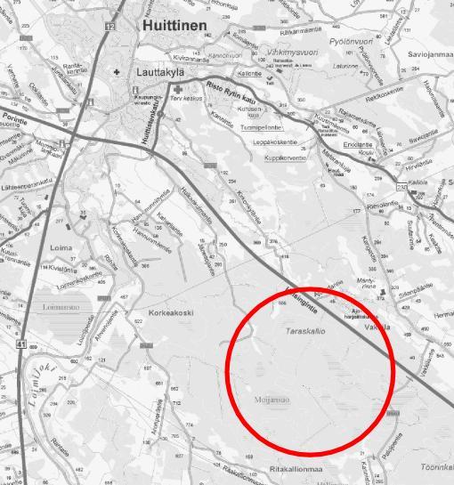 KAAVOITUSKATSAUS 2017 Sivu 12 LÄHIAIKOINA MAHDOLLISESTI LAADITTAVAKSI ESITETTÄVÄ OSAYLEISKAAVA Taraskallion tuulivoimahanke YIT Rakennus Oy on suunnittelemassa tuulivoimapuistoa Huittisiin.