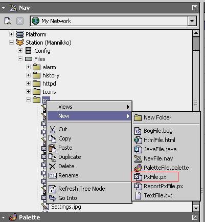 Grafiikoille luodaan Hawk:ssa omat PxFile.