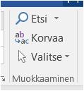 4.2 Riviväli Jos et ole heti asiakirjan avaamisen jälkeen muuttanut riviväliä, niin silloin on maalattava se teksti alue, jolle riviväli