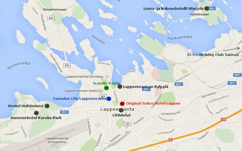 Päätös 27 (63) 4.5.3.3 Lappeenranta 96. KKV pitää selvitystensä perusteella todennäköisenä sitä, että Porissa tulee avautumaan uusi hotelli.