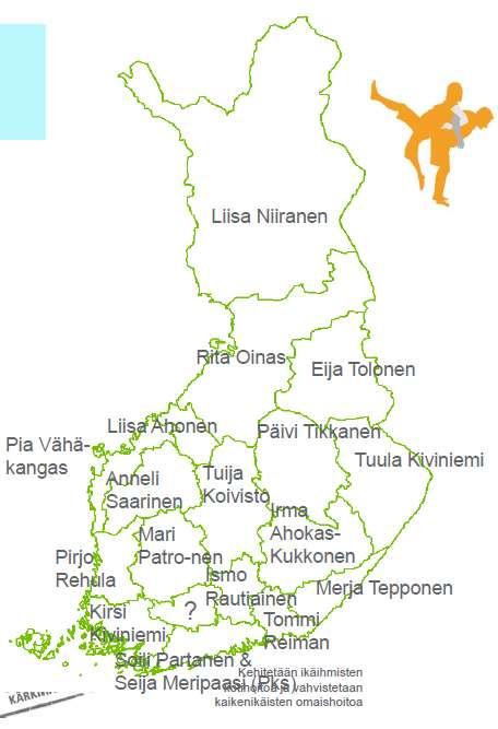 Muutosagentin tehtävät Alueellisen iäkkäiden yhteen sovitetun palvelukokonaisuuden rakentaminen ja juurruttaminen Muutoksen johtaminen Maakunnan toimijoiden muutokseen innostaminen & motivointi