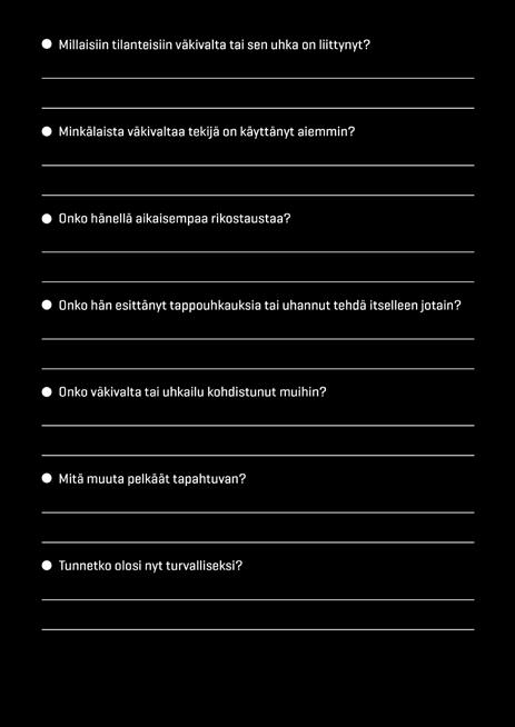 Liite 3: Suvannon henkilökohtainen
