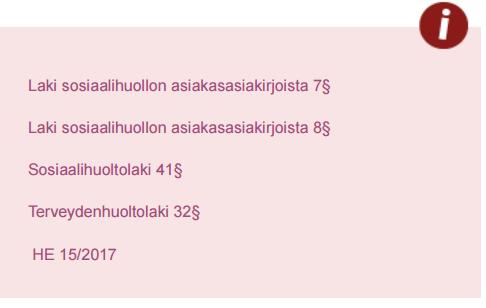 Lainsäädäntö velvoittaa sosiaali- ja terveydenhuollon