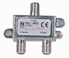 IEC-liittimillä taajuus 5-1000 MHz 81949L48  Ulkokäyttöön/putkirakenne F-naaras/F-naaras liittimet,