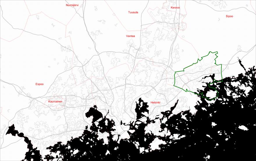 HELSINGIN KAUPUNKI ESITYSLISTA Ykp/1 3 a ESITTELIJÄ Alueen sijainti - Liitosalueen eteläosan kasvillisuusselvitys. - Östersundomin osayleiskaavan kaupunkiekologinen ohjelma.