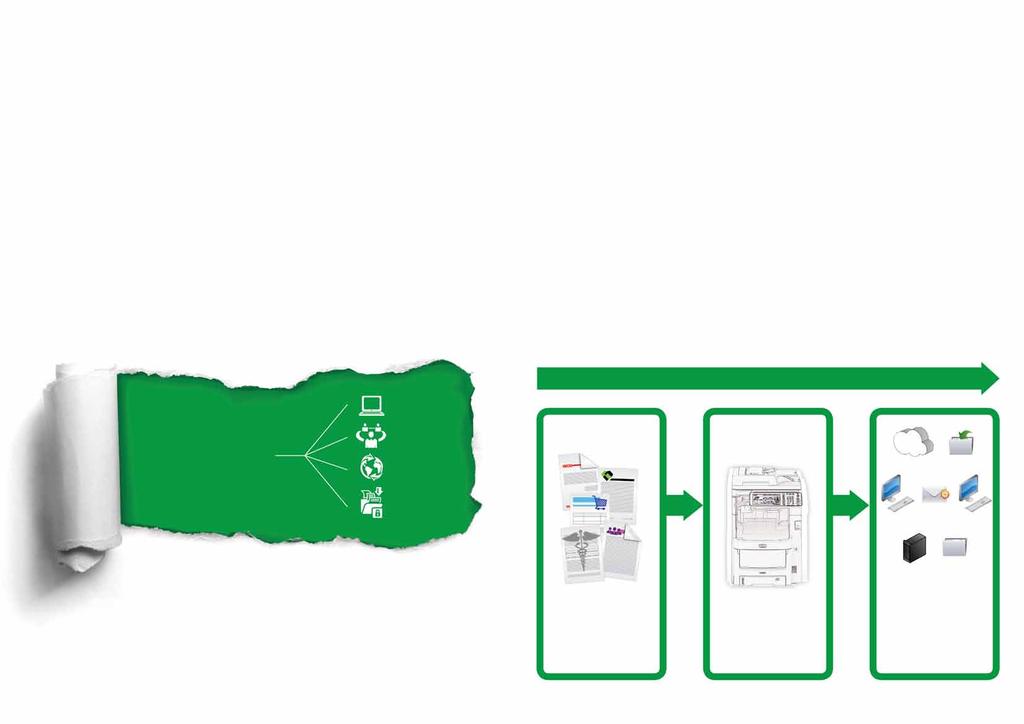 Suuremmie yrityksie sekä organisaatioie suunnitetu Smart Managed Document Services -paveu aajentaa haittujen tuostuspaveujen periaatteet asiakirjojen käsitteyyn koko organisaatiossa.