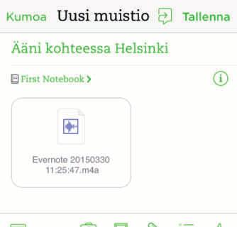 com Luo uusi muistiinpano valitsemalla TEKSTI. 8 7 Voit taas nimetä muistiinpanon ja valita muistikirjan 7.