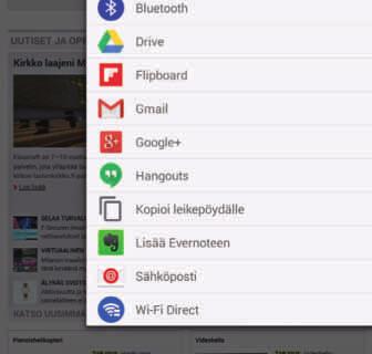 Tallenna sivuja Apple-laitteilla Applen App Storen Evernote-sovelluksessa on myös kotisivukaappari, mutta sille täytyy ensin antaa lupa tallentaa