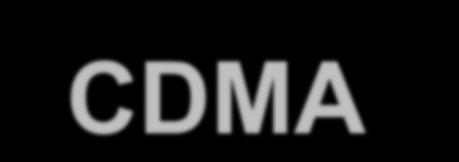 CDMA (Code Division Multiple Access) yksi kanava usea samanaikainen lähetys kukin koko kanavan taajuudella!
