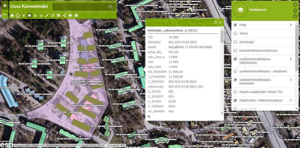 Monipuolisia karttakäyttöliittymiä Uudenlaisia tapoja ymmärtää ja suunnitella alueita Open Data Use Case by Antti Ahola/Esri: https://www.