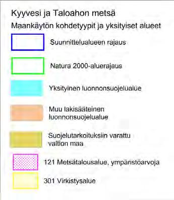 lintudirektiiviperusteinen SPAalue. Sen sisällä sijaitsee luontodirektiiviperusteinen SCI-alue, Kyyvesi FI0500176, joka on pintaalaltaan n. 69 ha edellistä pienempi.
