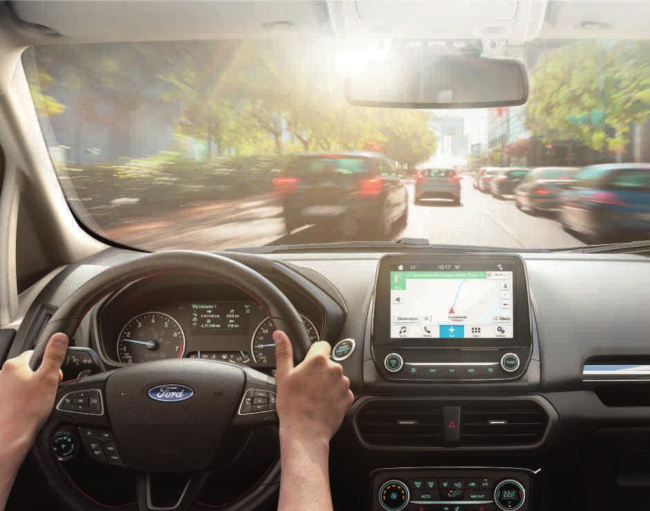Hallittua ajamista. EcoSport takaa itsevarman ajokokemuksen.