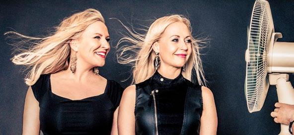 ILOA YSTÄVYYDESTÄ Sutela ja Salminen: Stand Uppia -show ssa hauskuus on taattua, vaikka blondit Krisse Salminen ja Heli Sutela ovatkin lavalla pääasiassa peräjälkeen.