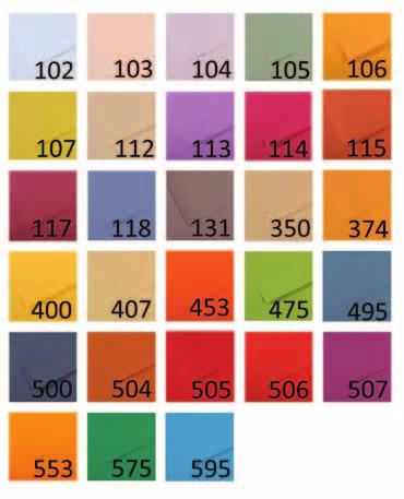 Väreittäin Mi-Teintes, 53 väriä, 160 g/m2 50 x 65 cm 25