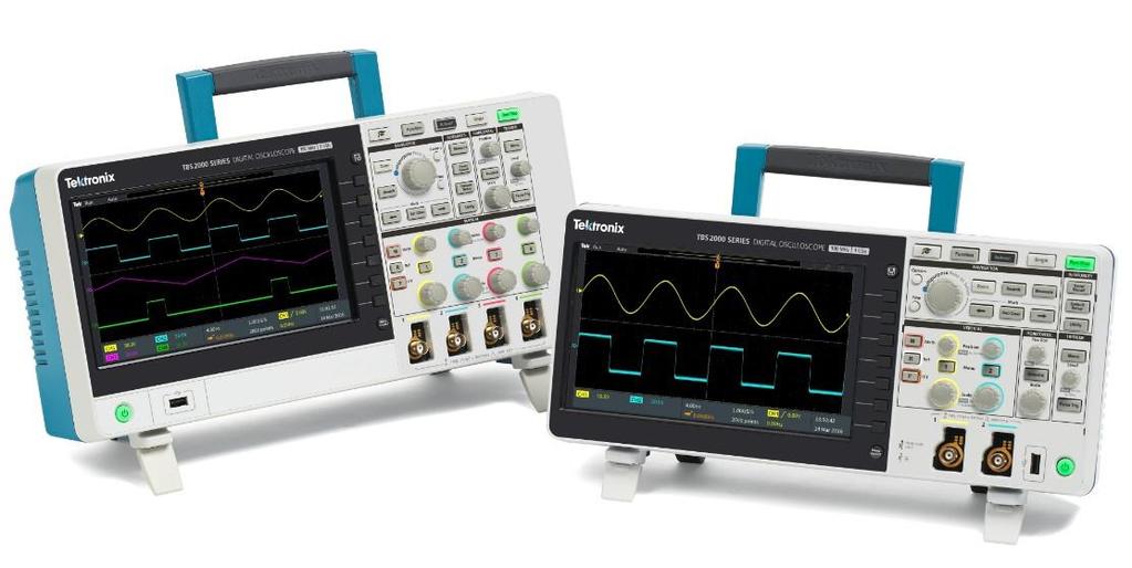Luotettava opetuslaite Tektronix TBS2000 tuoteperheessä on 70MHz ja 100MHz malleja, 2- tai 4-kanavaisina.