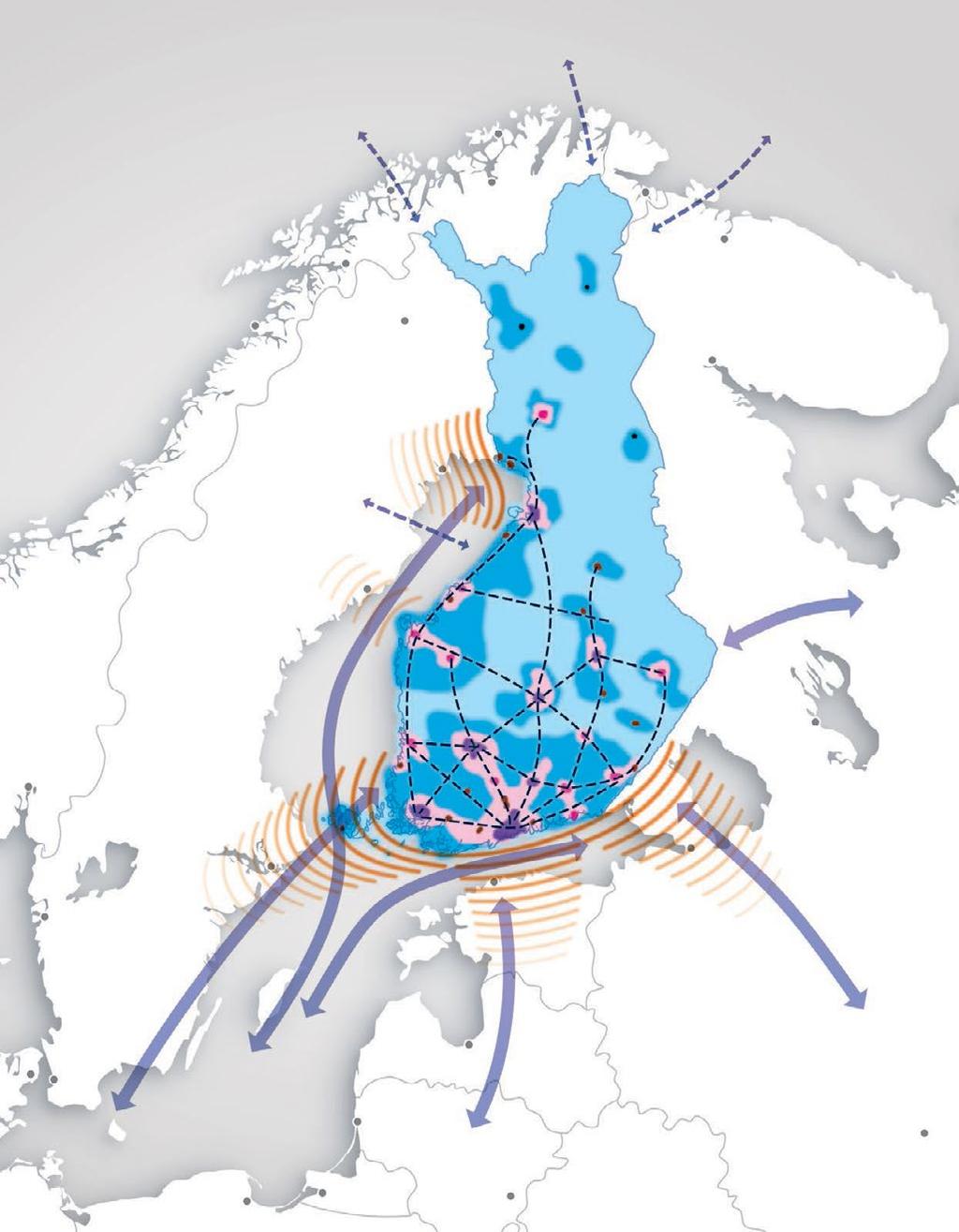 LIITE 11 ALUERAKENTEEN JA LIIKENNEJÄRJESTELMÄN TAVOITTEELLINEN KEHITYSKUVA VUODELLE 2050 Aluerakenteen