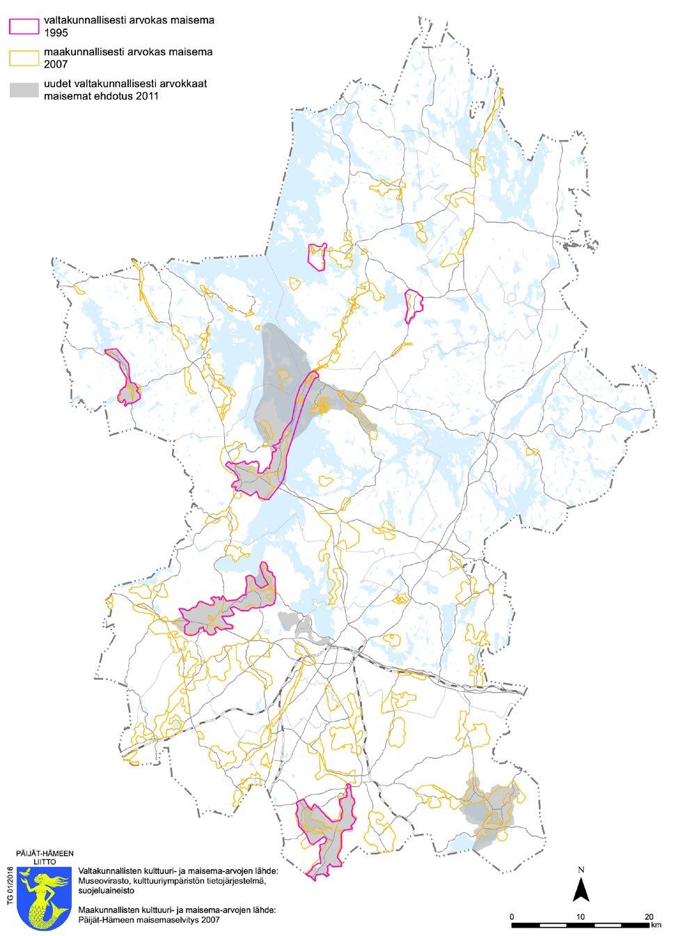 LIITE 25 PÄIJÄT-HÄME Valtakunnallisesti ja maakunnallisesti arvokkaat maisemat 138