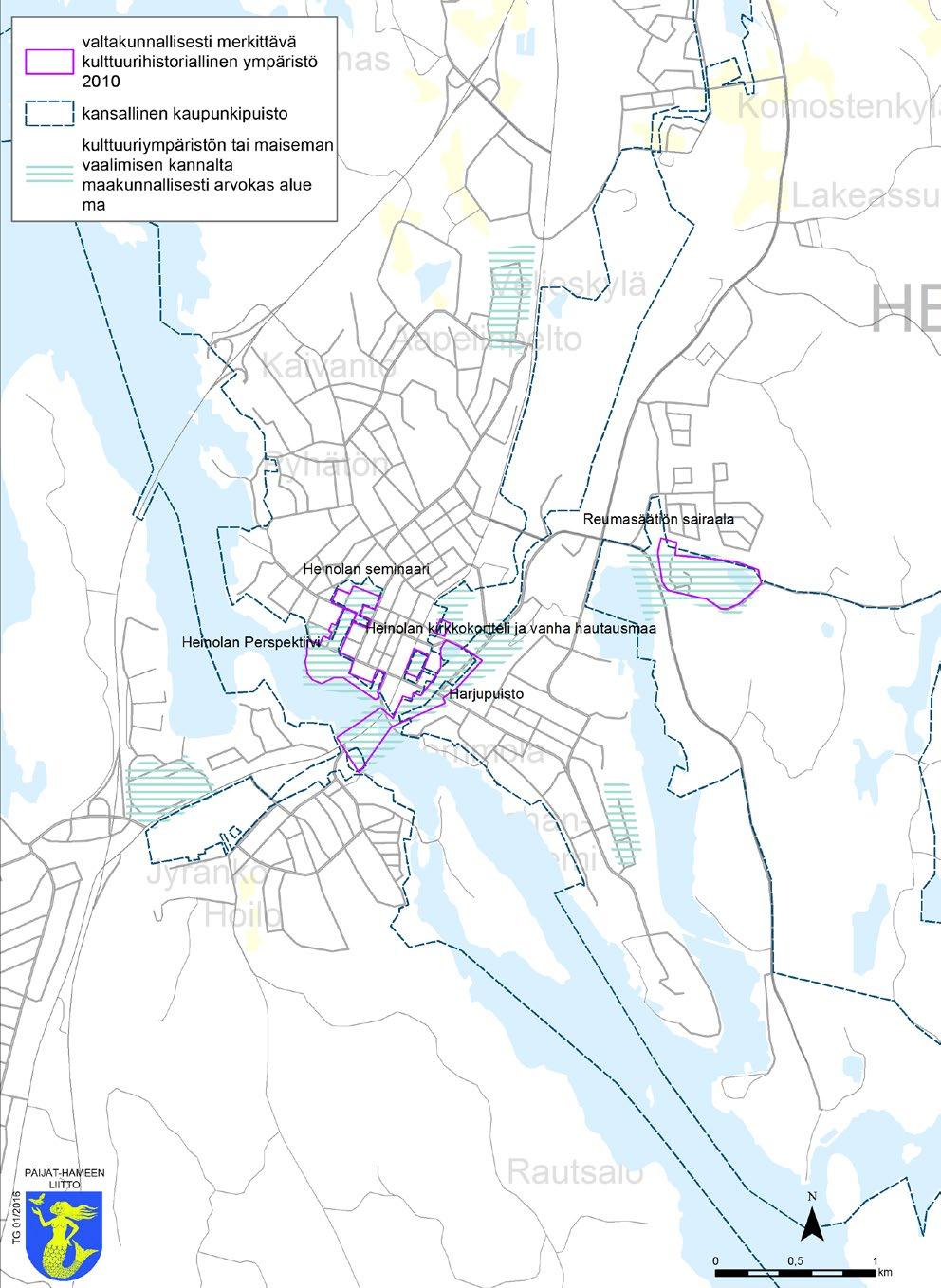 LIITE 29 PÄIJÄT-HÄME Kulttuuriympäristö- ja maisema-arvot sekä Heinolan kansallinen kaupunkipuisto,