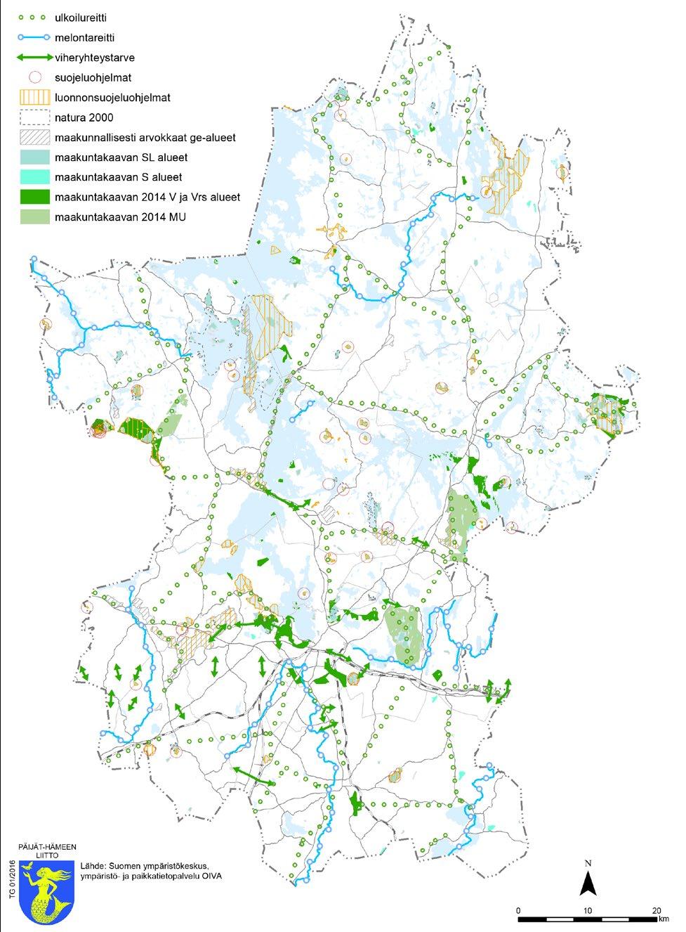 PÄIJÄT-HÄME Maakunnallinen viherverkosto LIITE 39 Päijät-Hämeen