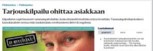 suunnitelmat ja vaatimukset Hankintayksikkö voi käyttää esim.