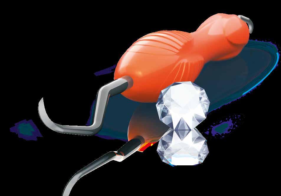 PARODONTOLOGIA SHARP DIAMOND -PINNOITETUT INSTRUMENTIT UUTUUSPINNOITE Vastakohdat täydentävät toisiaan - tämä pitää paikkansa myös korkealaatuisissa hammaskivi-instrumenteissa.