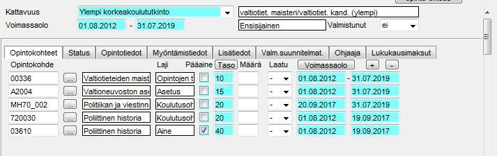 Hae vierityspalkin kautta ylemmän tutkinnon opinto-oikeus.