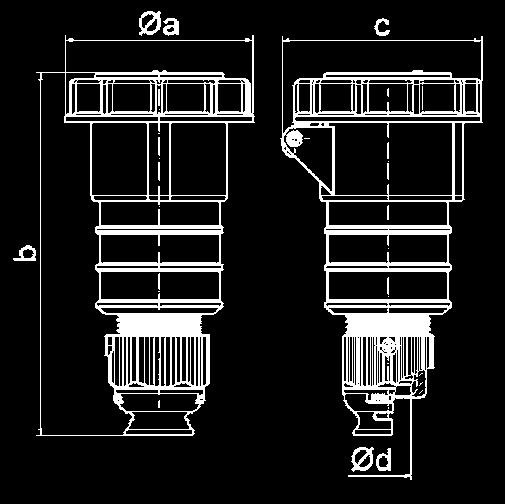 CONNECTORS IEC 60309-1/2, EN 60309, VDE 0623 Proteton egree IP67 Connetor wth Mult-Grp Srew termnls One-pee enlosure Kontex ontt Spel gln, smultnous le gln n sel Proteton egree IP67 16 3 310331