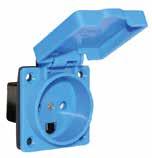 DOMESTIC PANEL MOUNTING SOCKET OUTLETS 16A/ 250V ~ VDE 0620 Proteton egree IP54 Brtsh Erthng System Type G Domest Pnel