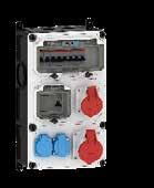 Orer no. 89085 2 omest sokets 16A, 230V ~ 2 CEE sokets 16A, 400V, 5p Fuse: 2 Neoze D01, 1p 2 Neoze D01, 3p Cle entry t top n ottom: eh wth 1x M12, 1x M20, 2x M40 or 2 les up to 5 x 25 mm 2 Orer no.