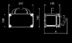 -Mol Plst Enlosures, Portle < < All strutors on ths pge wth omest sokets, Germn erthng Dmenson o enlosure: 130 x 230 mm Wth hgh qulty hnle Housng me o hgh-gre, mpt-resstnt plst Top n ottom n e sele