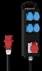 53525 3 CEE sokets 32A, 400V, 5p Cle entry/input:: CEE plug 32A, 400V, 5p wth le 2 m
