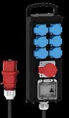 53681 6 Domest sokets 16A, 230V ~ 1 CEE soket 16A, 400V, 5p Proteton: 1 RCCB 40/0.