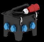 03A, 4p Cle entry/input:: CEE nlet 32A, 400V, 5p Orer no. 52638 4 Domest sokets 16A, 230V ~ 2 CEE sokets 16A, 400V, 5p Proteton: 1 RCCB 40/0.