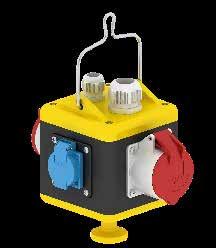 57829 2 Domest sokets 16A, 230V ~ 1 CEE soket 16A, 400V, 5p Proteton: 1