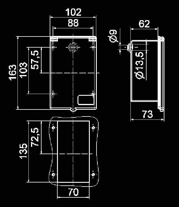: Type 12772 4 MB 246 Crvn Flush Mountng Inlets Srew termnls