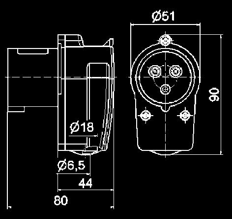 Flnge 74 x 62 mm Drll hole 60 x 52 mm Orer no. 12990 10 Fg.