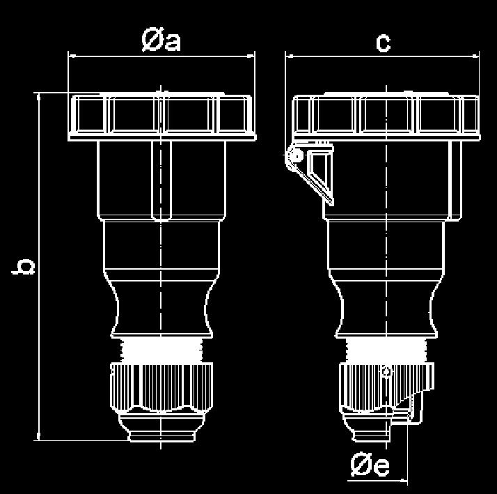 PLUGS AND SOCKETS wth Srew Termnls IEC 60309-1/2, EN 60309, VDE 0623, IP67 Connetor wth Mult-Grp Srew termnls One-pee enlosure Spel gln, smultnous le gln n sel 16 3 31000-TLS 31001-TLS 31002-TLS