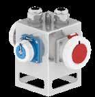 573209 2 Domest sokets 16A, 230V, IP67 1 CEE soket 16A, 400V, 5p, IP67 1 CEE soket 32A, 400V, 5p, IP67 Cle 