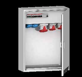 03A, 4p Cle entry t ottom: 1x M40, 1x M50, 1x M63 or 2 les up to 5 x 25 mm 2 Dmenson o enlosure: 700 x 530 mm Enlosure me o hgh-qulty V2A stnless steel Brushe sure Door wth ox lok n sngle prole ylner