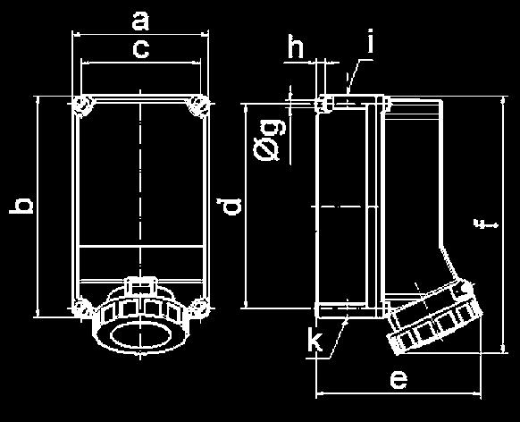 SURFACE MOUNTING SOCKET OUTLETS IEC 60309-1/2, EN 60309, VDE 0623 Proteton egree IP67 Sure Mountng Soket Outlet Quk-Connet