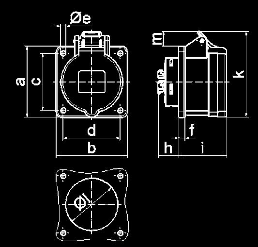 : Type 13895 4 MB 166 e ø h k l ø Con. mm 2 mn Con. mm 2 mx 16 32 5 5 70.0 70.0 70.0 70.0 56.0 56.0 56.0 56.0 5.2 5.2 4.0 4.