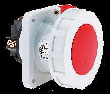 PANEL MOUNTING SOCKET OUTLETS, strght IEC 60309-1/2, EN 60309, VDE 0623 Proteton egree IP67 Pnel Mountng Soket Outlet Srew termnls