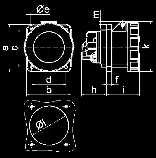 13102 13103 13104 5 535 Fg.: Type 13104 Prouts wth PILOT plese P to the re.no. 4 MB 50 e ø h k l ø m Con. mm 2 mn Con.