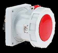 PANEL MOUNTING SOCKET OUTLETS, strght IEC 60309-1/2, EN 60309, VDE 0623 Proteton egree IP67 Pnel Mountng Soket Outlet Srew termnls Flnge 120 x 120 mm Hgh-temperture-resstnt ontt rrer Kontex ontt Box